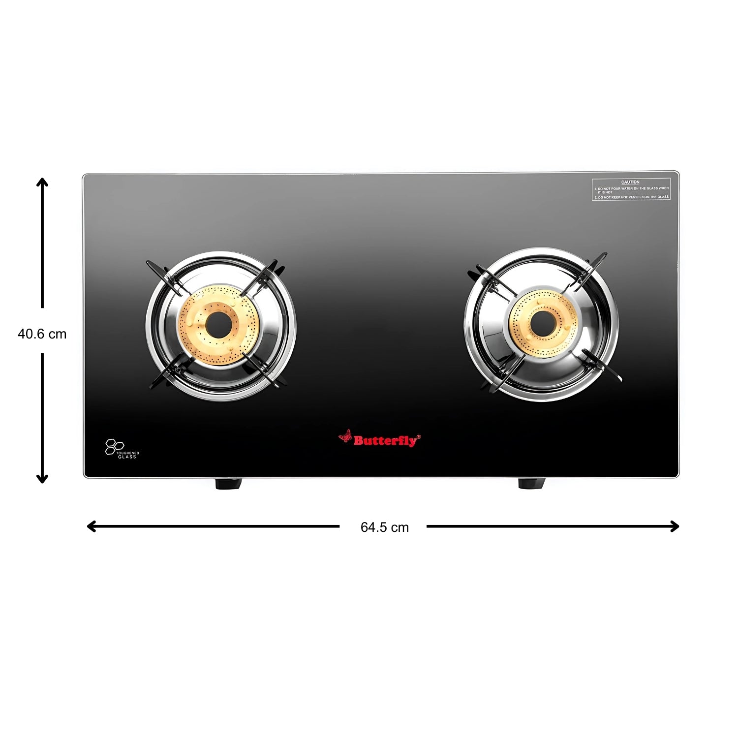 Butterfly Radiant Jumbo 2-Burner Glass-Top Gas Stove – Black and Silver_5