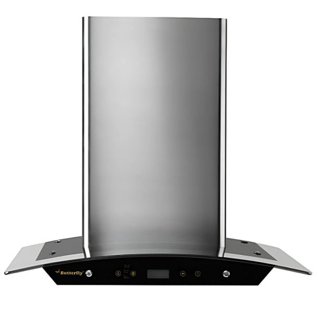 Butterfly Reflection Plus 1200 m³/h Suction Auto Clean Chimney 90 cm – Silver_1