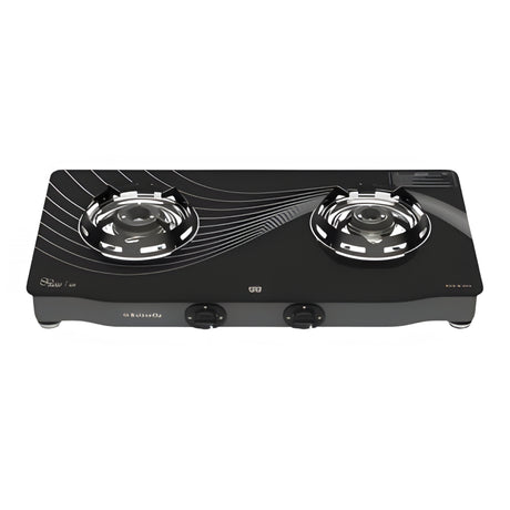 Butterfly Renz 2-Burner Glass top Gas Stove – Black_1