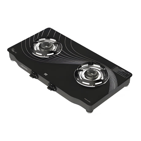 Butterfly Renz 2-Burner Glass top Gas Stove – Black_2