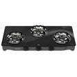 Butterfly Renz 3 Burner 3 Star Glass Top Gas Stove - Black