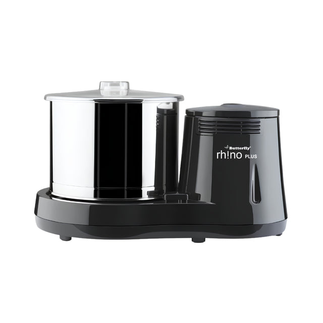 Butterfly Rhino Plus 2L Stainless Steel Drum Table Top Wet Grinder – Grey_Front View
