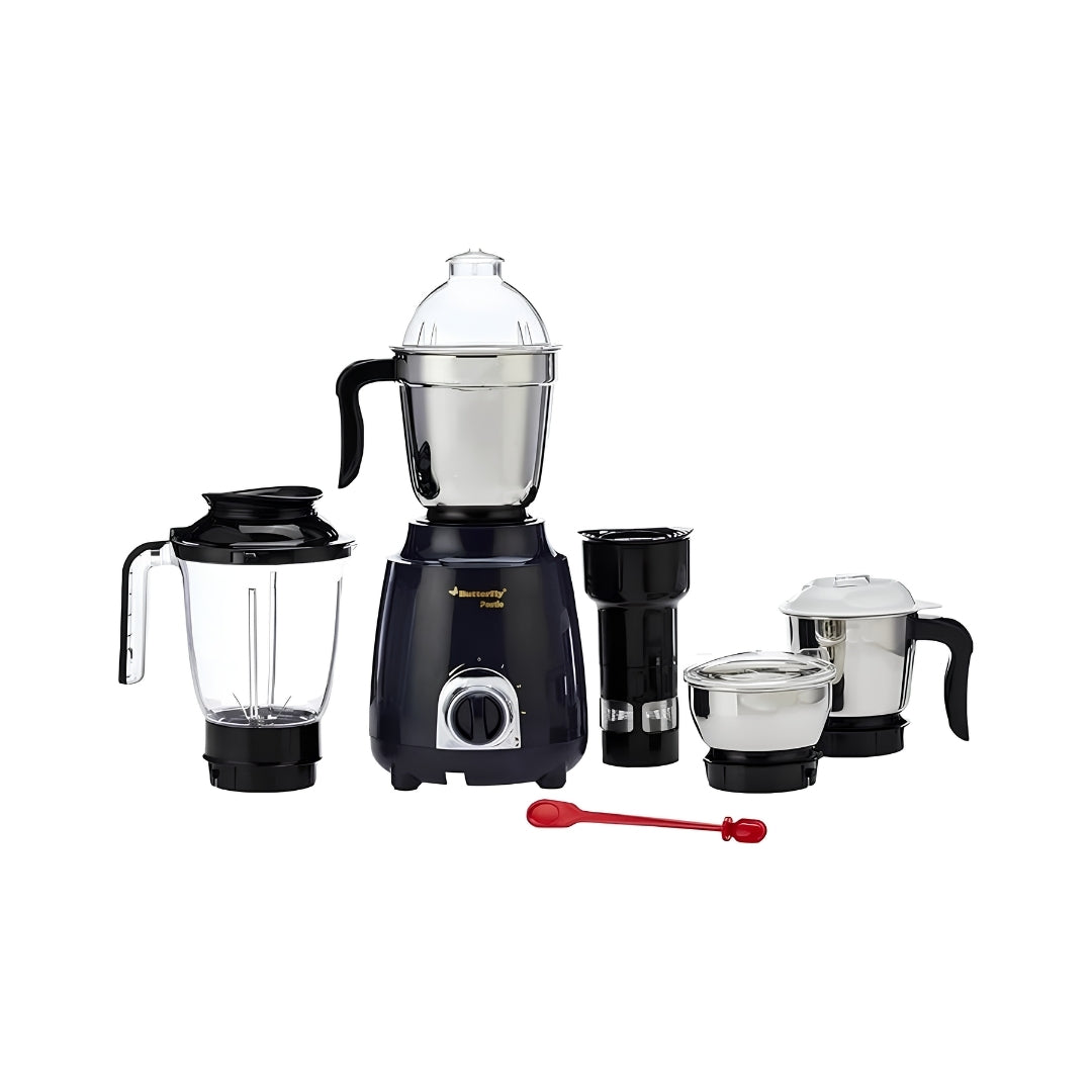 Butterfly Stallion 750W Mixer Grinder  4 Jars - Black_Front View