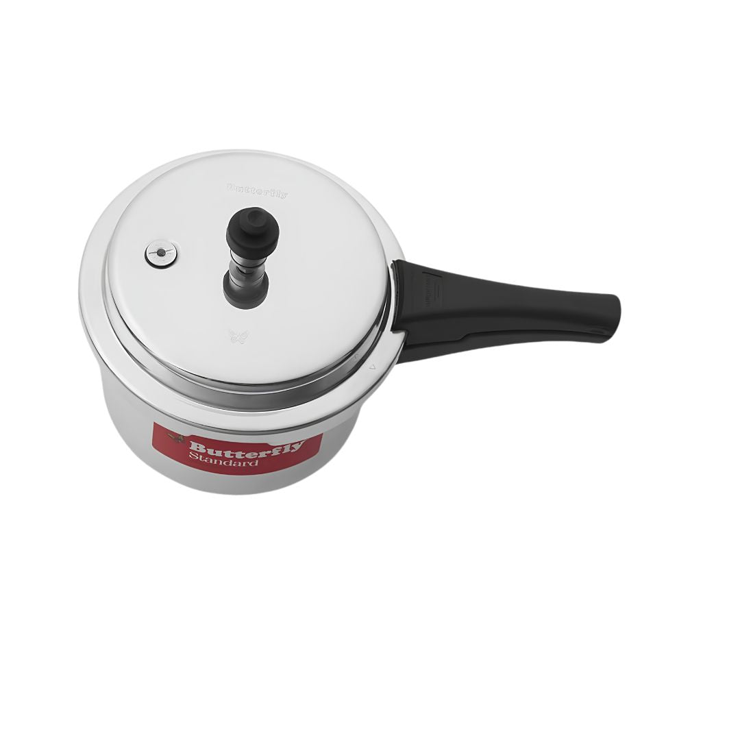 Butterfly Standard Aluminium Pressure Cooker 3 L_Up View