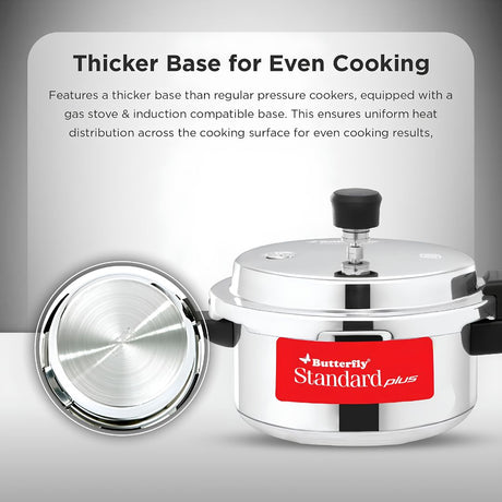 Butterfly Standard Plus Aluminium Pressure Cooker 3 L_Features 1