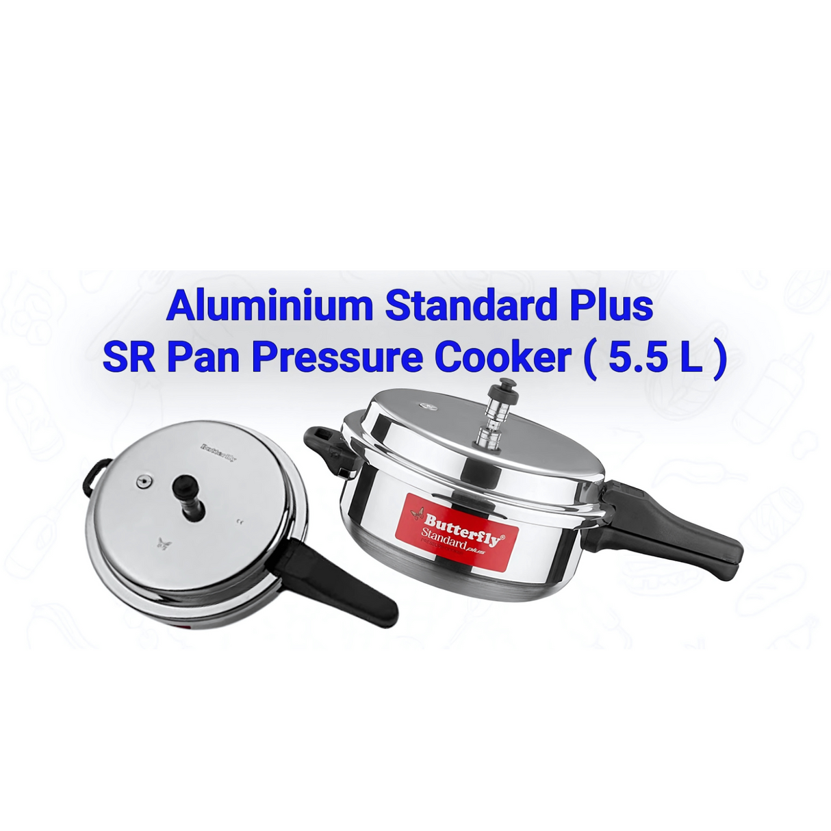 Butterfly Standard Plus Aluminium Sr Pan Pressure Cooker 5.5 L_4