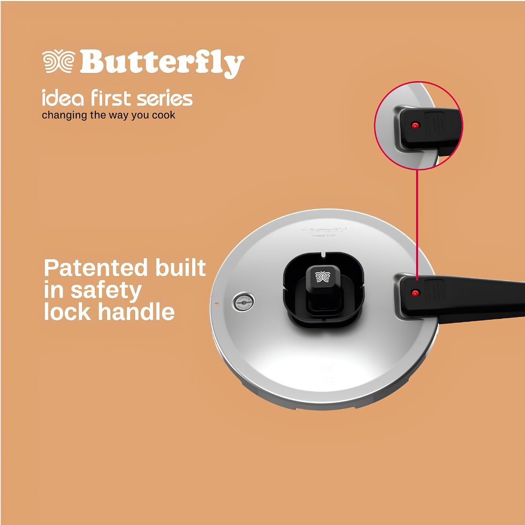 Butterfly Uni Curve Triply Stainless Steel Pressure Cooker 5 L_Features 1