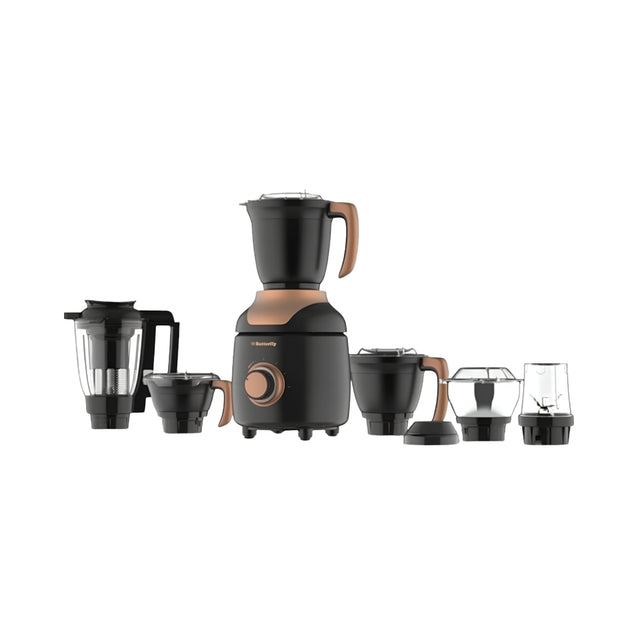Butterfly Ziera Black 1000 Watt 6 Jars Mixer Grinder - Black_Front View
