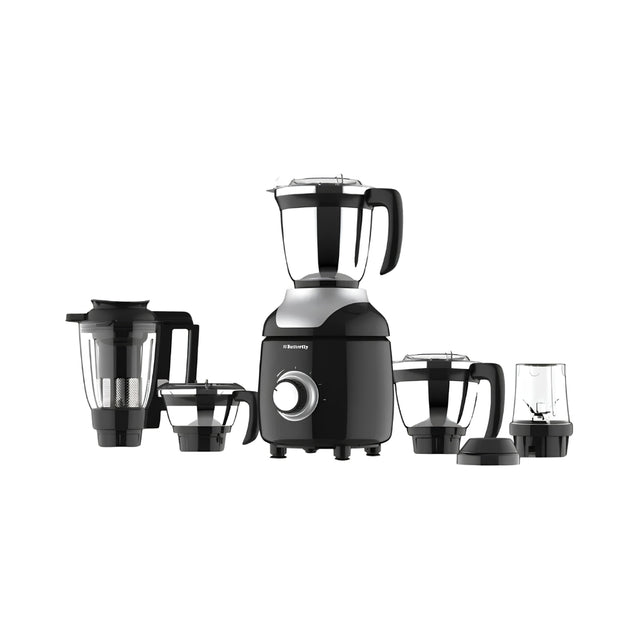 Butterfly Ziera Chrome Mixer Grinder 750 Watts - Black_Front View