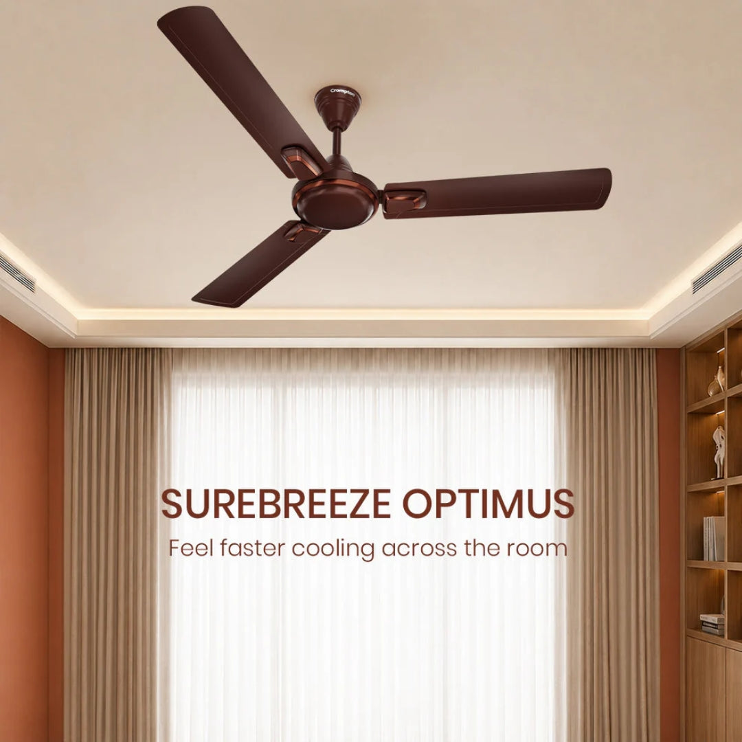 CROMPTON OPTIMUS 1200 CEILING FAN-CFSBOPS48BGS1S2