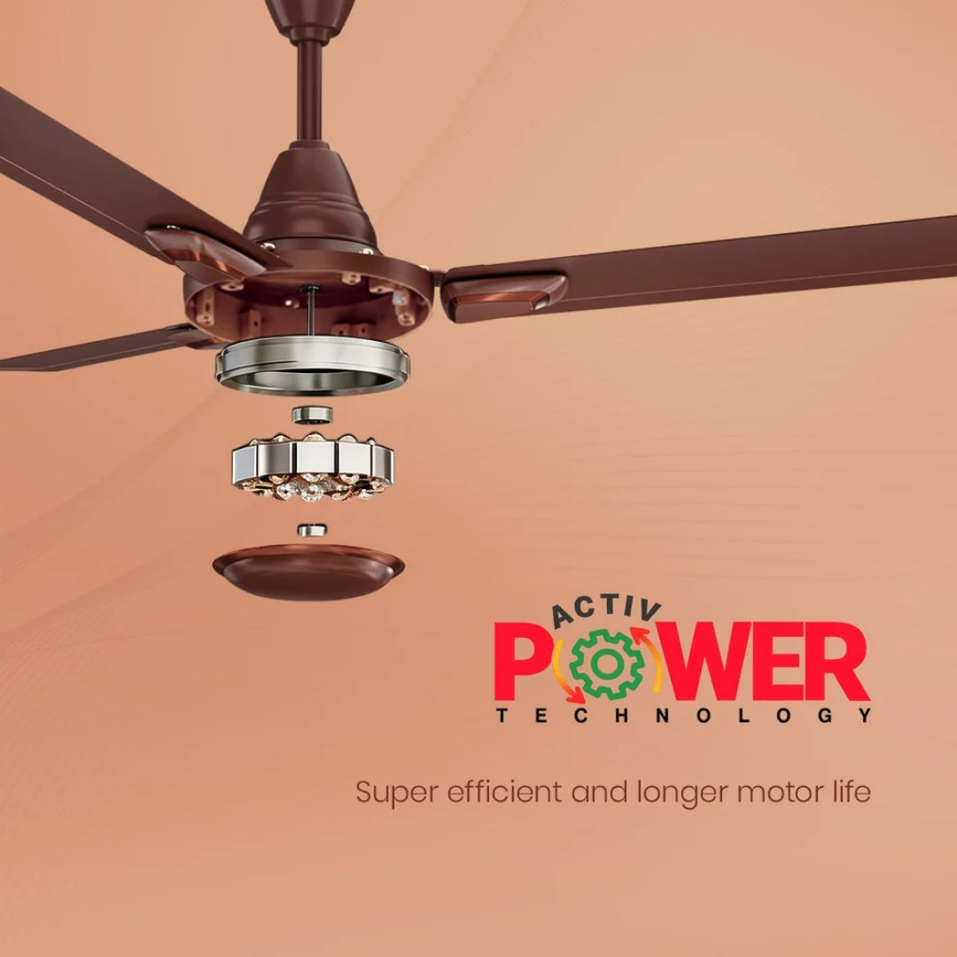CROMPTON OPTIMUS 1200 CEILING FAN-CFSBOPS48BGS1S6