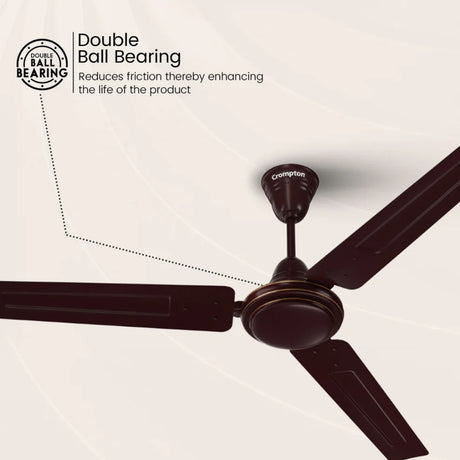 CROMPTON SEA BREEZE BROWN CEILING FAN 1200 MM4
