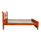 Cairo Pro Classic Wooden Bed King Size - Teak Finish