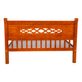 Cairo Pro Classic Wooden Bed King Size - Teak Finish