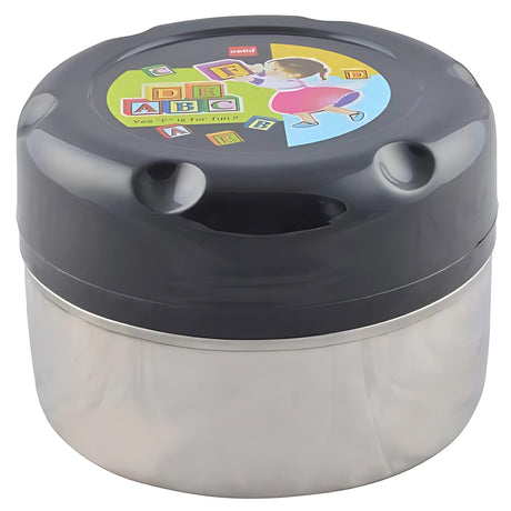 Cello Snacko Pack SS Lunch Box 350 ml - Black_2