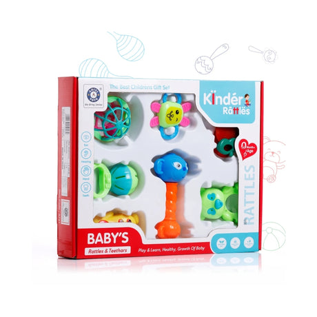 Chanak Baby Kinder Rattles 8 PCS Set Box View_2