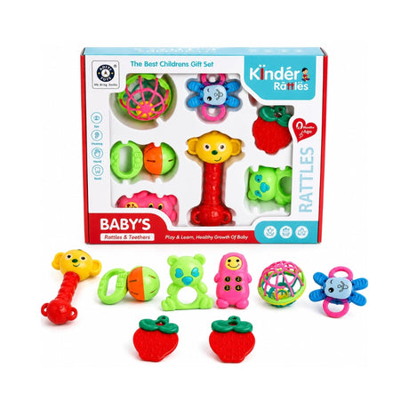 Chanak Baby Kinder Rattles 8 PCS Set Front View_1