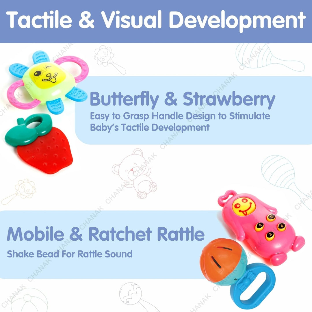 Chanak Baby Kinder Rattles 8 PCS Set Key Features_4