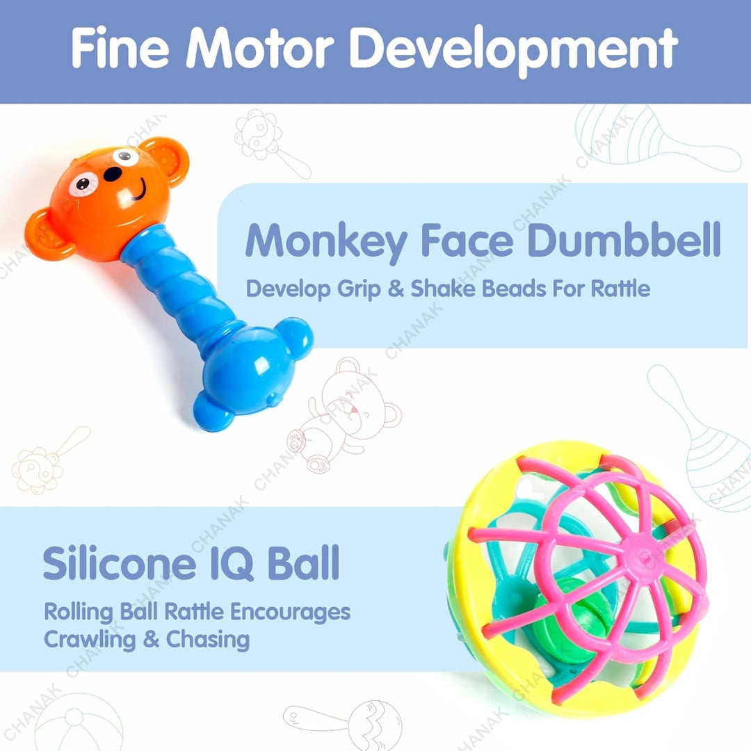 Chanak Baby Kinder Rattles 8 PCS Set Key Features_5