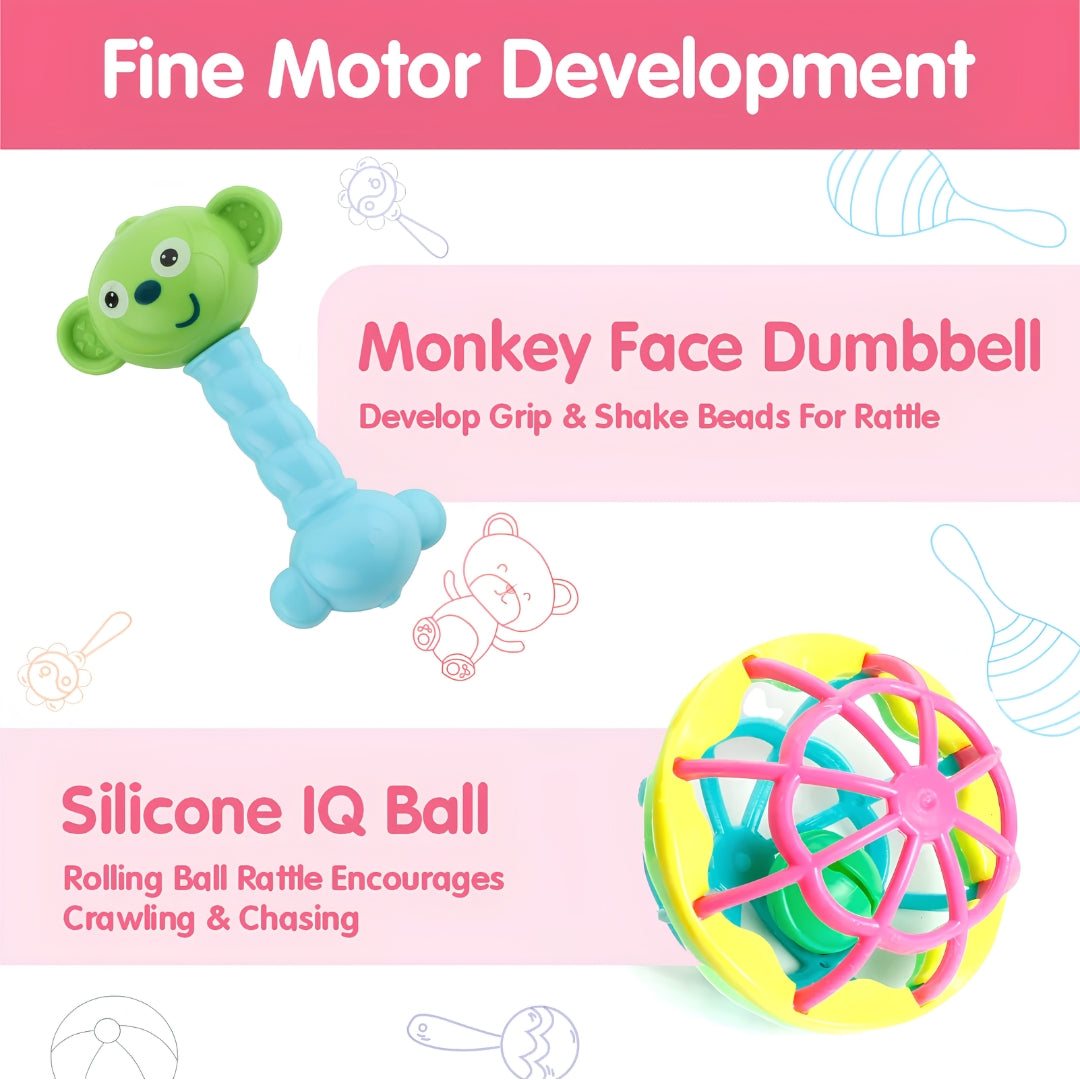 Chanak Baby Kinder Rattles 8 PCS Set Key Features_7