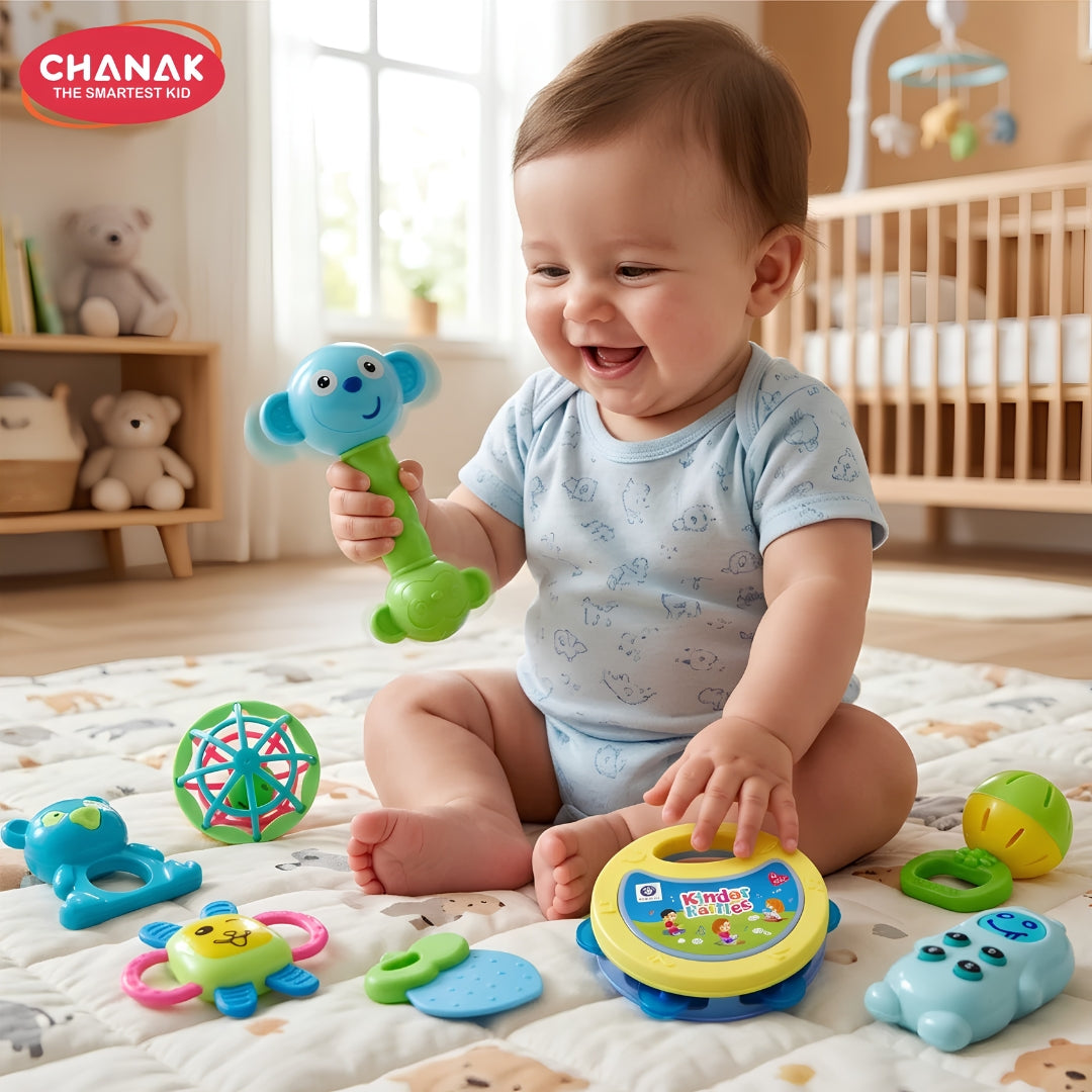 Chanak Baby Kinder Rattles 8 PCS Set Key Features_8