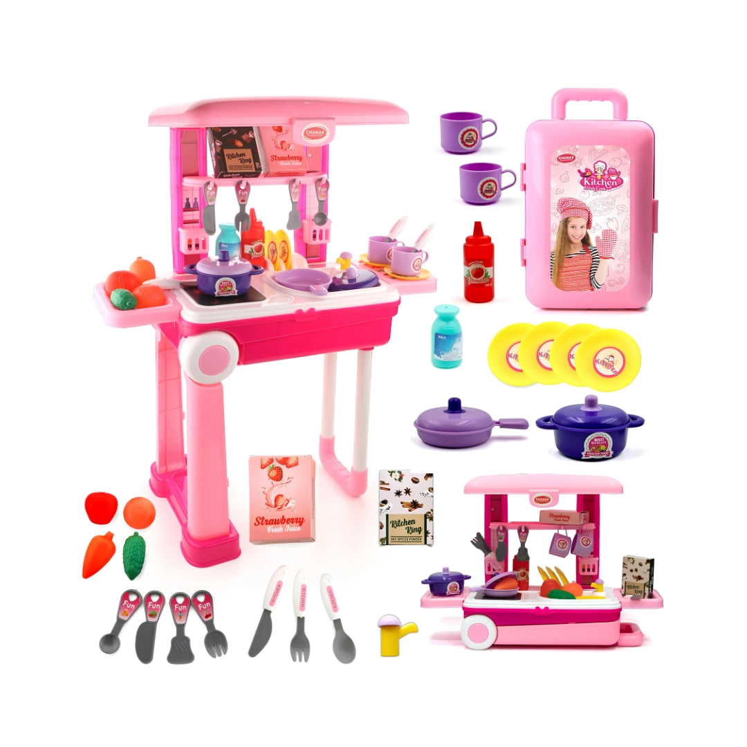 Chanak Big Kitchen Set Trolly Product  One Side View_2