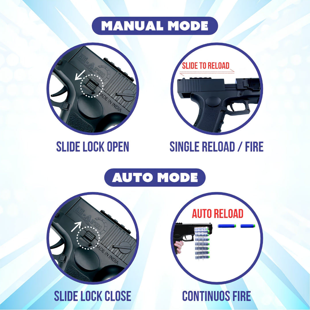 Chanak Black Commando 30 Dart Gun - Black-5