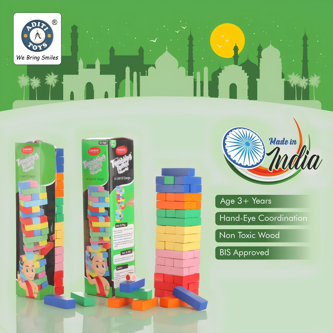 Chanak Colorful Tumbling Tower Key Feature_9