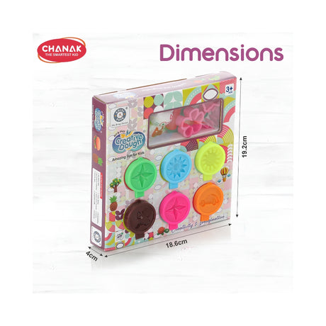Chanak Creative Dough 30g Gift Pack 6 Pcs Set Dimension_2