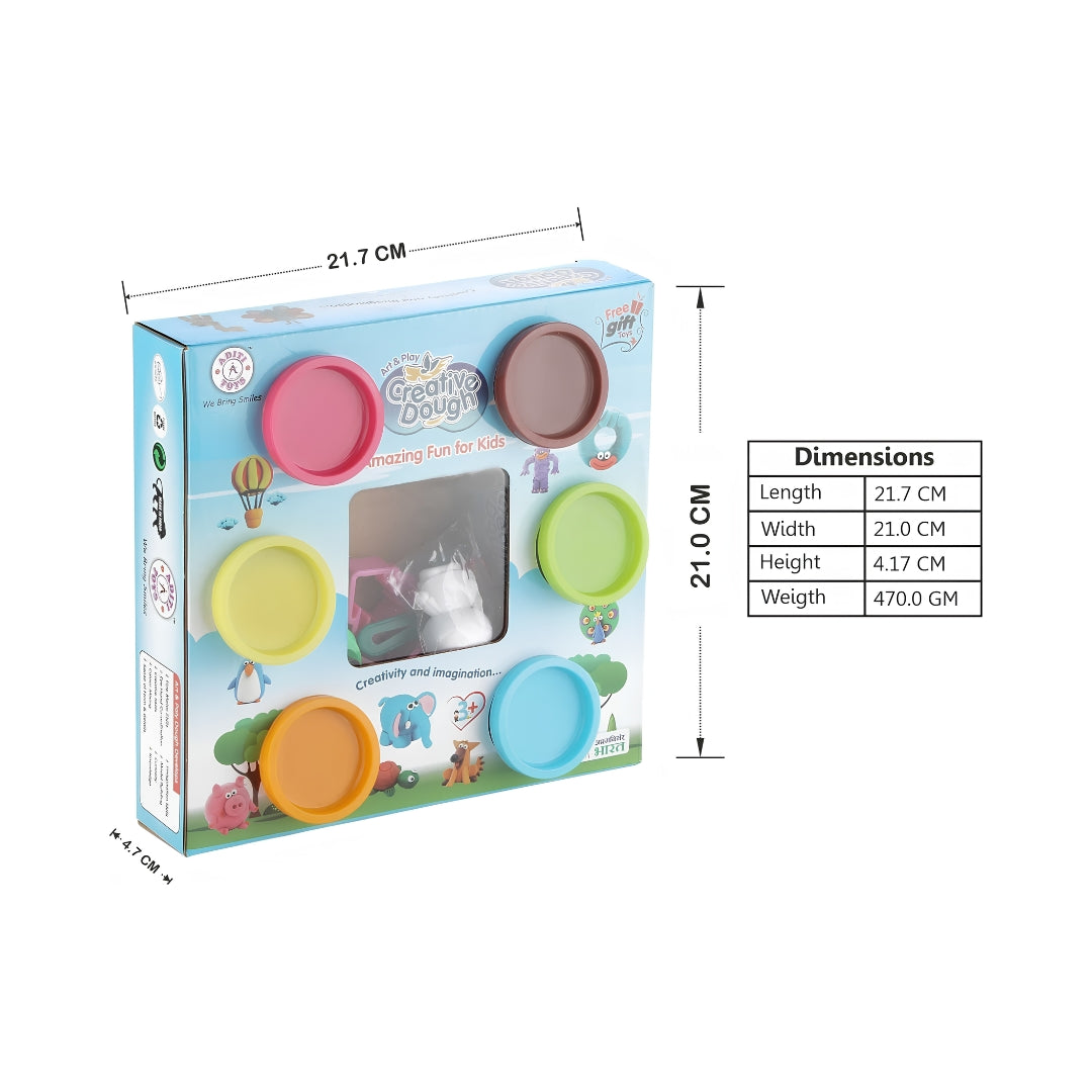 Chanak Creative Dough 50g Gift Pack 6 Pcs Set Dimension_3
