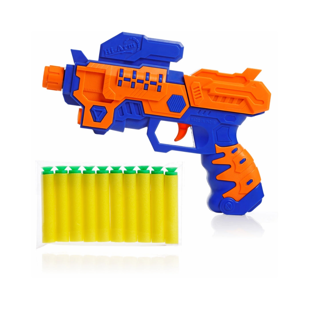 Chanak Hi Arm Soft Bullet Gun - Blue and Orange_1