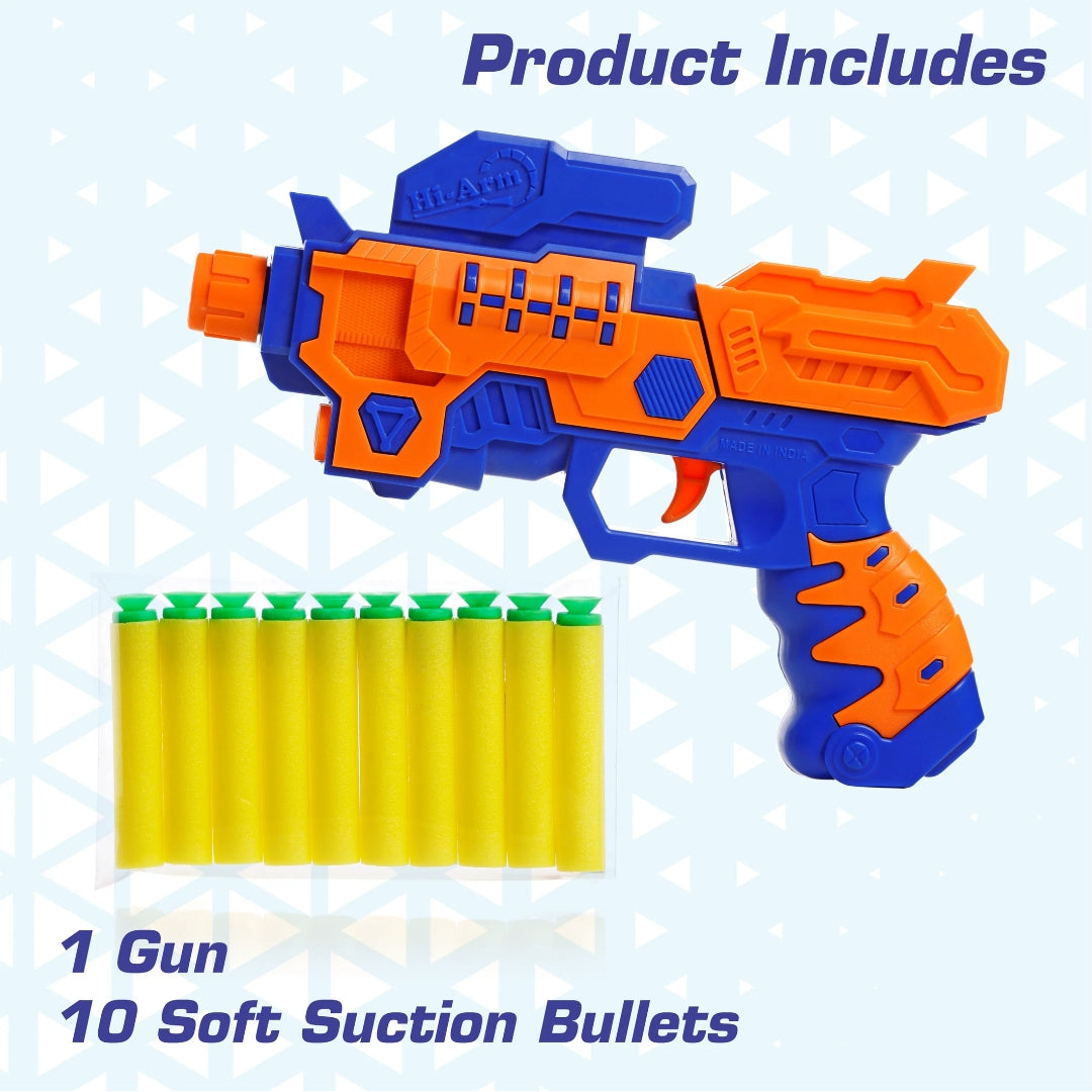 Chanak Hi Arm Soft Bullet Gun - Blue and Orange_4