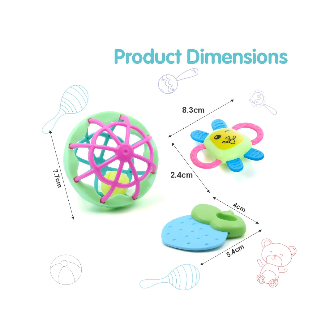 Chanak Kinder Rattles 3 PCS Dimension_2