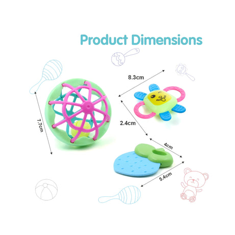 Chanak Kinder Rattles 3 PCS Dimension_2