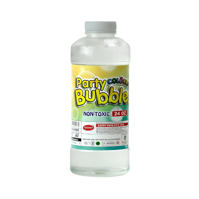 Chanak Party Colours Bubbles Liquid Solution Bottle - 750 ml Front View_1