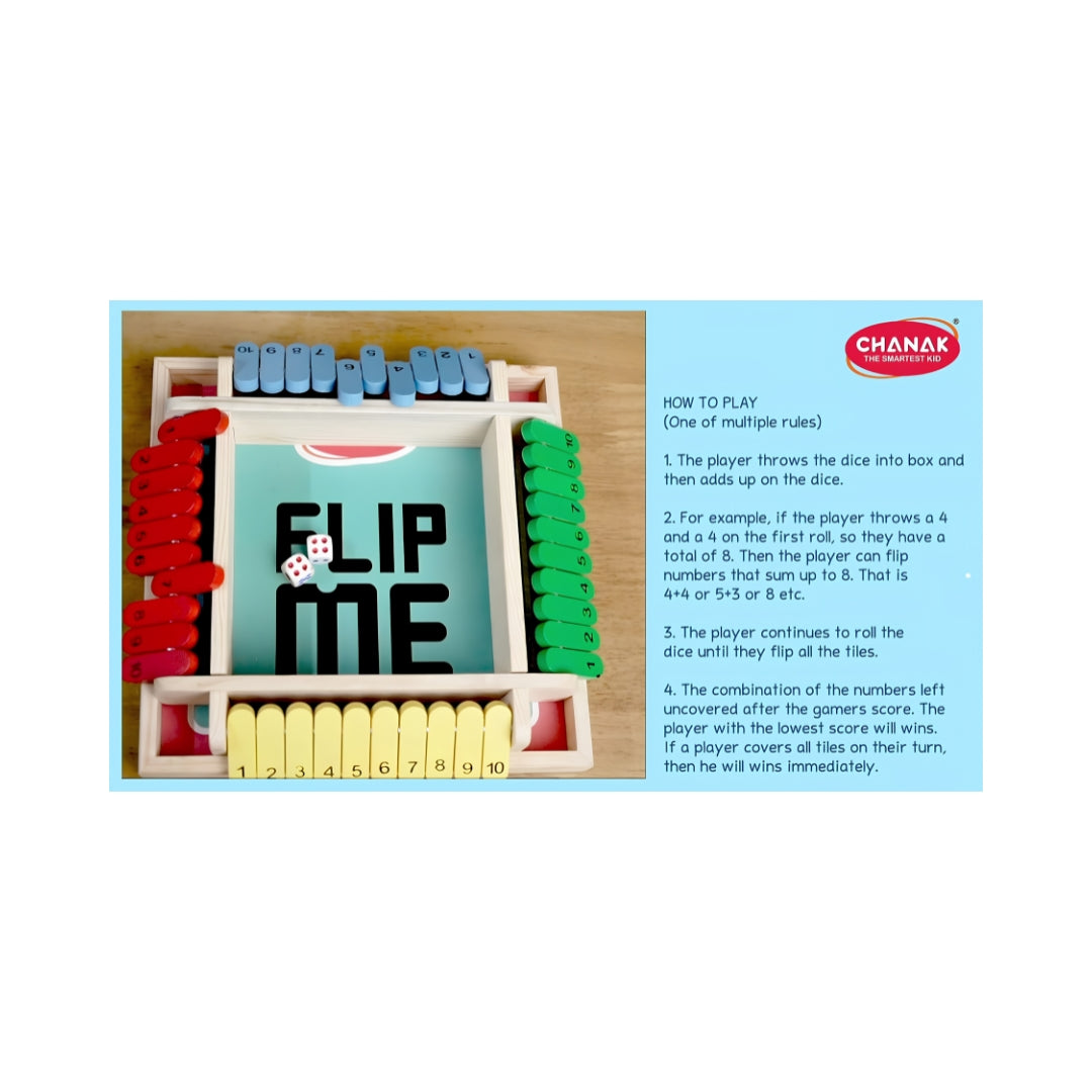 Chanak Shut The Wooden Box Dice Flip Me Game How To Play_6