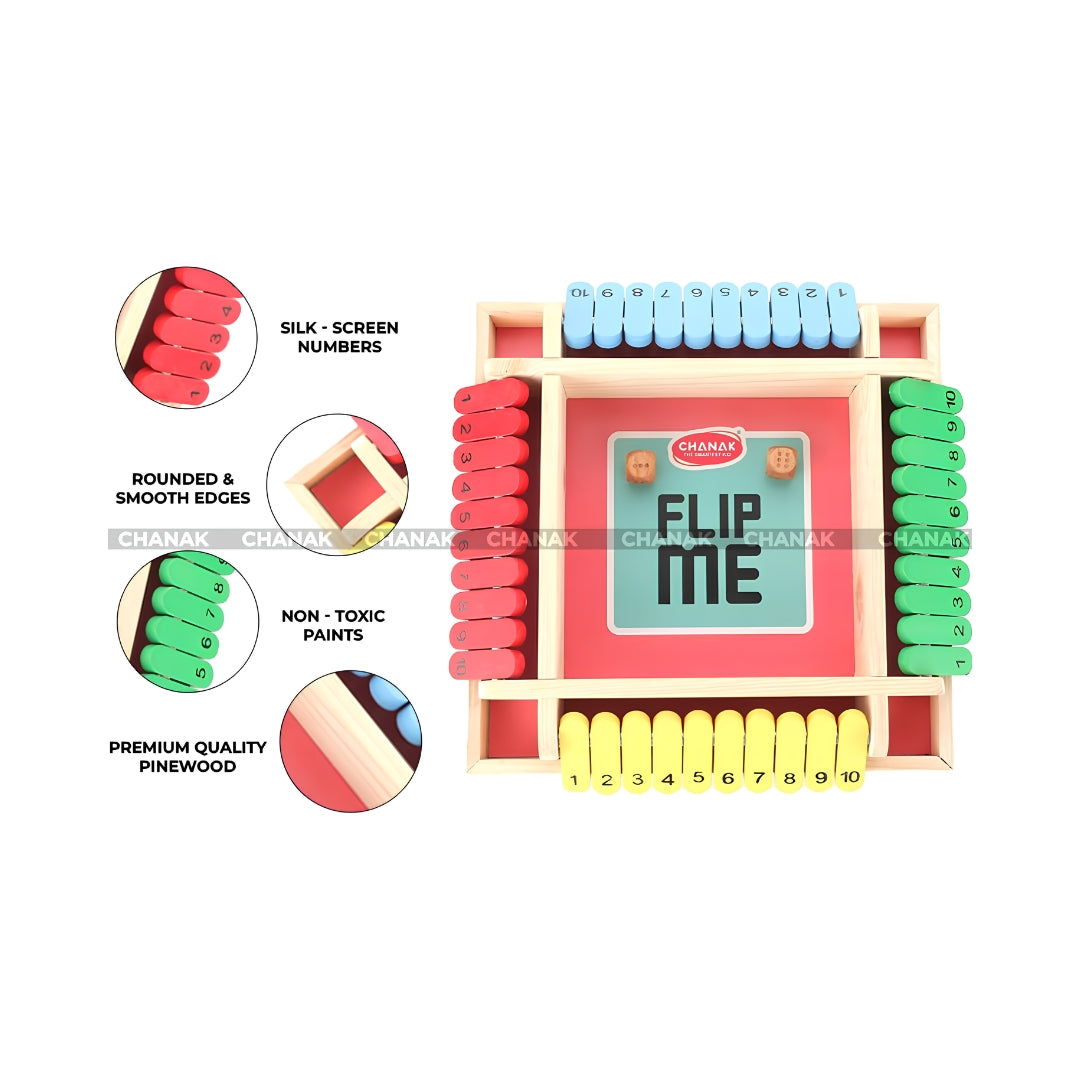 Chanak Shut The Wooden Box Dice Flip Me Game Key Feature_4
