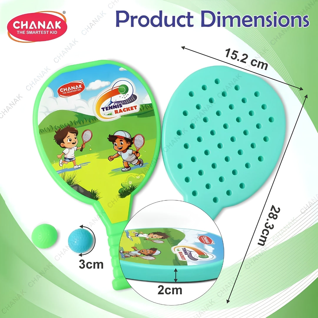 Chanak Tennis Racket Set - Blue and Green Dimension_2
