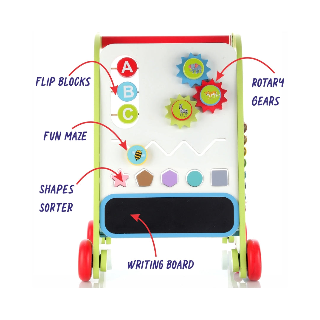 Chanak Wooden Activity Baby Walker Key Feature_3