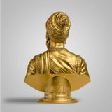 Chhatrapati Shivaji Maharaj Bust 8 In Sculpture - Gold