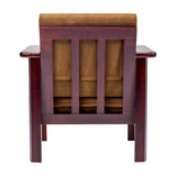 Chicago Pro Wooden Sofa 1 Seater - Light Walnut Finish