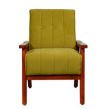 Clifton Wooden Sofa 1- Seater - Teak Finish