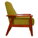 Clifton Wooden Sofa 1- Seater - Teak Finish