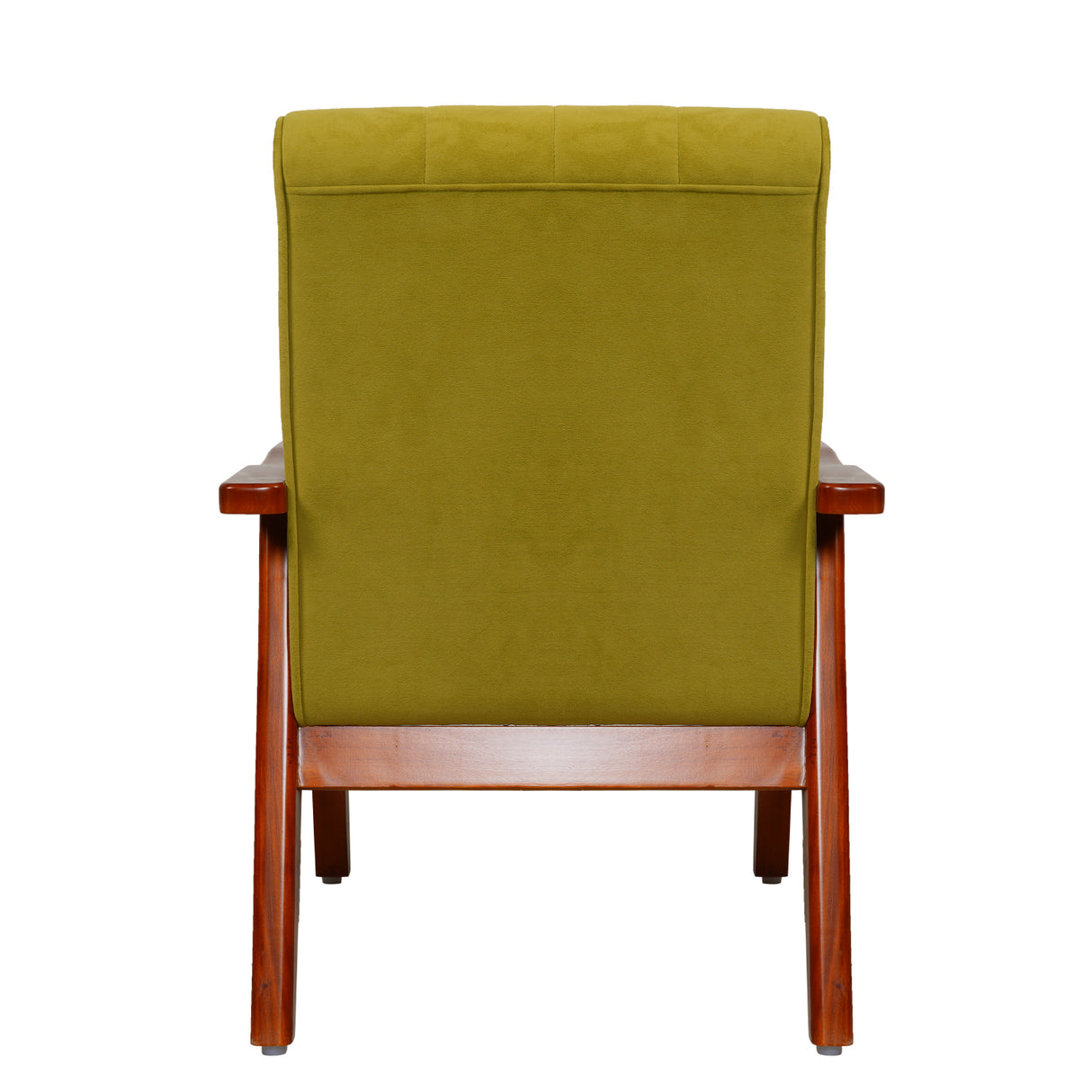 Clifton Wooden Sofa 1- Seater - Teak Finish