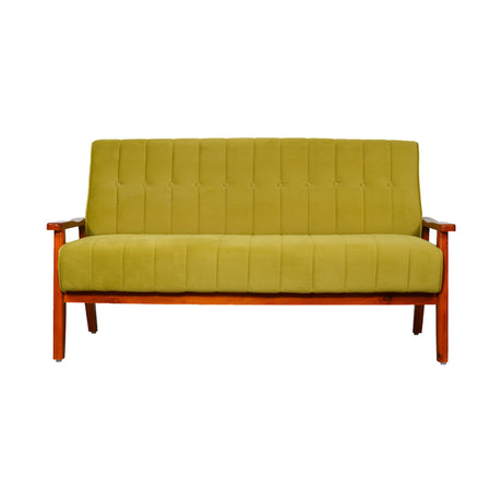 Clifton Wooden Sofa 3-Seater - Teak Finish_2