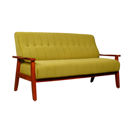 Clifton Wooden Sofa Set (3+1+1-Seater) - Teak Finish_2