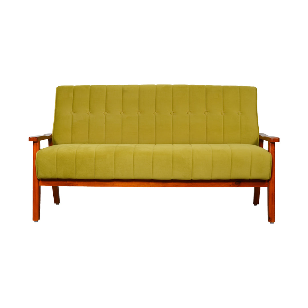 Clifton Wooden Sofa Set (3+1+1-Seater) - Teak Finish_4