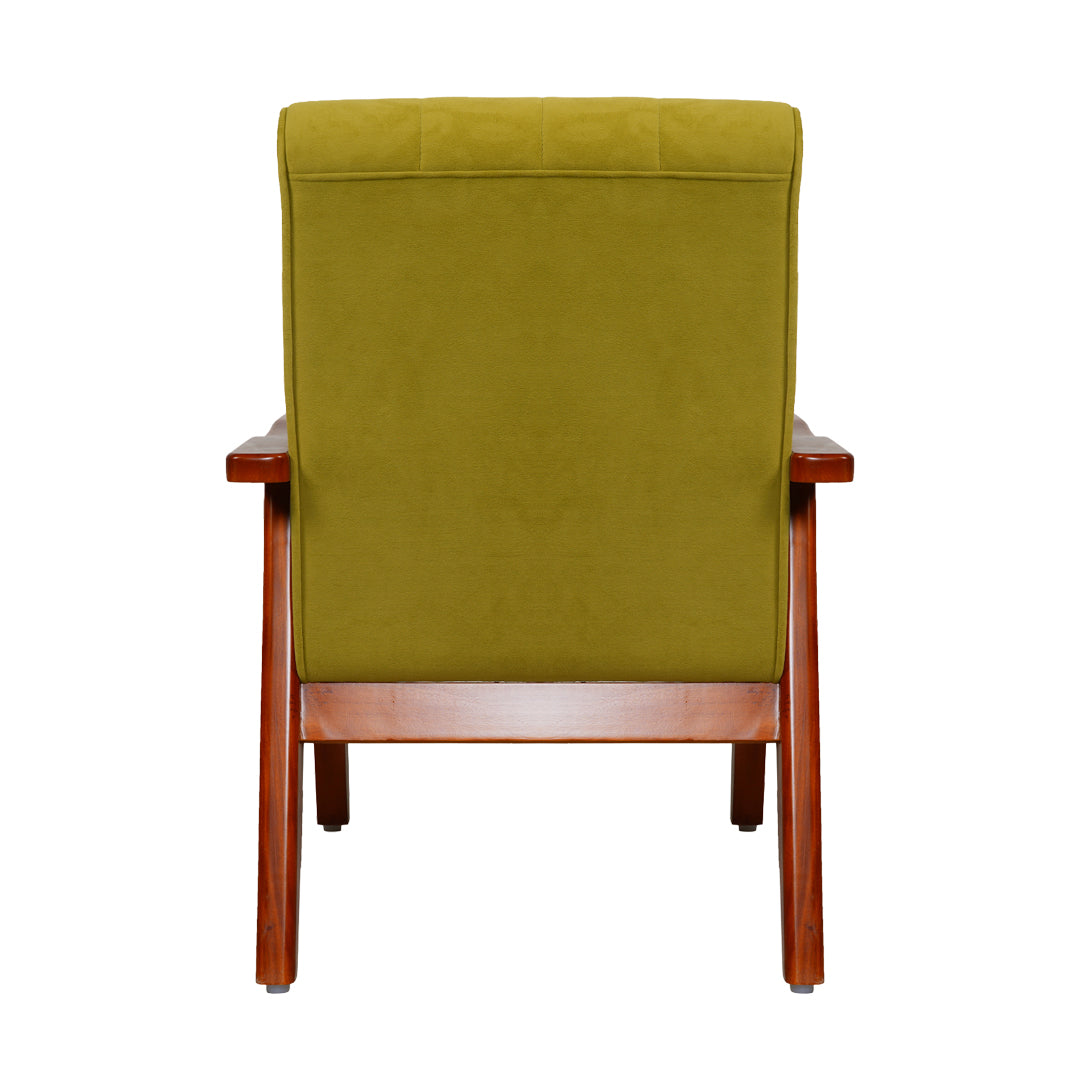 Clifton Wooden Sofa Set (3+1+1-Seater) - Teak Finish_8