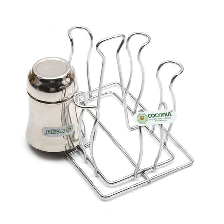 Coconut 315 Wire Stainless Steel Glass Stand_Stand View