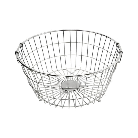 Coconut C24-SS-Y14 Aqua Round SS Dish Drainer Tokra - Medium_Front View